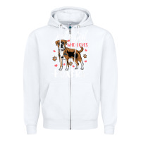 White Kids Boxer Dog Just A Girl Who Loves Boxers Gift Zipper Hoodie - trangStudio