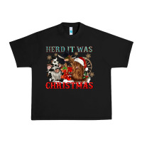 Black herd it was christmas Urban Heavy Tee - CowGirlArtShop