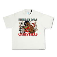 Pistachio herd it was christmas Urban Heavy Tee - CowGirlArtShop