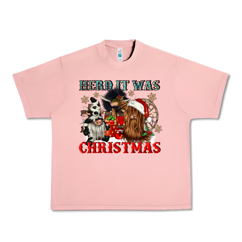 Herd It Was Christmas Urban Heavy Tee by CowGirlArtShop | Teevron