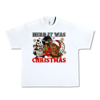 White herd it was christmas Urban Heavy Tee - CowGirlArtShop