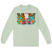 Matcha Mom Cow Flowers Long Sleeve Tee - CowCowDesign