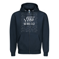 Navy 17 year old gift boys girls funny 17th birthday gifts math Zipper Hoodie - trangStudio