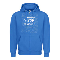 True Royal 17 year old gift boys girls funny 17th birthday gifts math Zipper Hoodie - trangStudio