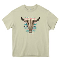 Mossy Western Aztec Bull Skull Heavy Core Tee - Bettercallsaul
