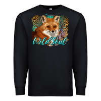 Black wild soul fox with dream catcher Premium Sweatshirt - BarkalooDesign