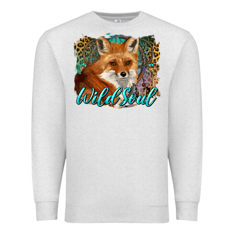 Wild Soul Fox With Dream Catcher Premium Sweatshirt by BarkalooDesign | Teevron