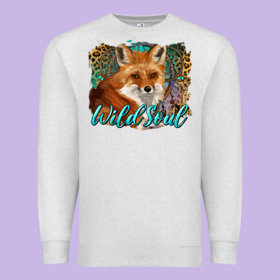 Wild Soul Fox With Dream Catcher Premium Sweatshirt Designed By Barkaloodesign
