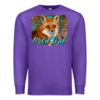 Purple wild soul fox with dream catcher Premium Sweatshirt - BarkalooDesign