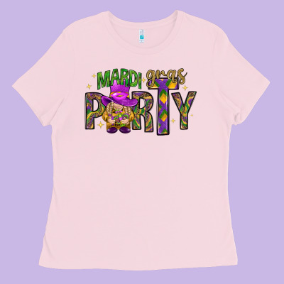 Mardi Gras Party Ladies Tee Designed By Nancycooperartshop