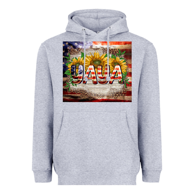 Patriotic Yaya Tumbler Heavyweight Hoodie by BarkalooDesign | Teevron
