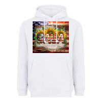 White patriotic yaya tumbler Heavyweight Hoodie - BarkalooDesign