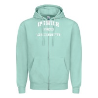 Seafoam ipswich massachusetts ma vintage state athletic style Zipper Hoodie - trangStudio