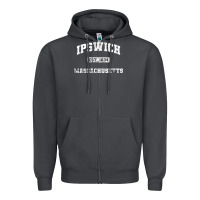 Smoke ipswich massachusetts ma vintage state athletic style Zipper Hoodie - trangStudio