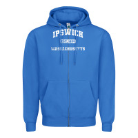 True Royal ipswich massachusetts ma vintage state athletic style Zipper Hoodie - trangStudio