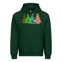 Forest Green Christmas tree cakes and Christmas trees  ado Urban Hoodie - AdoDesignShop