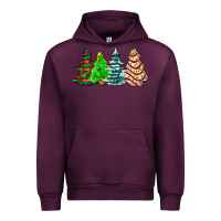 Mauve Wine Christmas tree cakes and Christmas trees  ado Urban Hoodie - AdoDesignShop