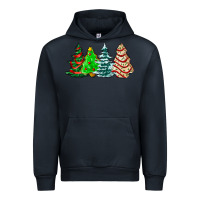 Navy Christmas tree cakes and Christmas trees  ado Urban Hoodie - AdoDesignShop