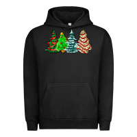 Pigment Black Christmas tree cakes and Christmas trees  ado Urban Hoodie - AdoDesignShop