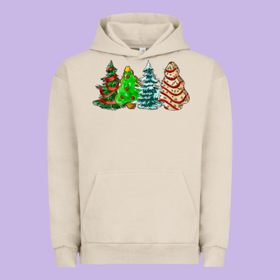 Christmas Tree Cakes And Christmas Trees  Ado Urban Hoodie Designed By Adodesignshop