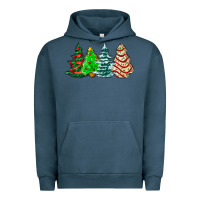 Pigment Midnight Navy Christmas tree cakes and Christmas trees  ado Urban Hoodie - AdoDesignShop