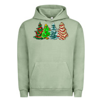 Pigment Oil Green Christmas tree cakes and Christmas trees  ado Urban Hoodie - AdoDesignShop