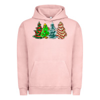 Pigment Salmon Christmas tree cakes and Christmas trees  ado Urban Hoodie - AdoDesignShop