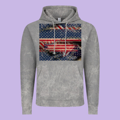 American Flag Stitches Vintage Hoodie Designed By Cowgirlartshop