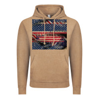 Vintage Coffee American flag stitches Vintage Hoodie - CowGirlArtShop