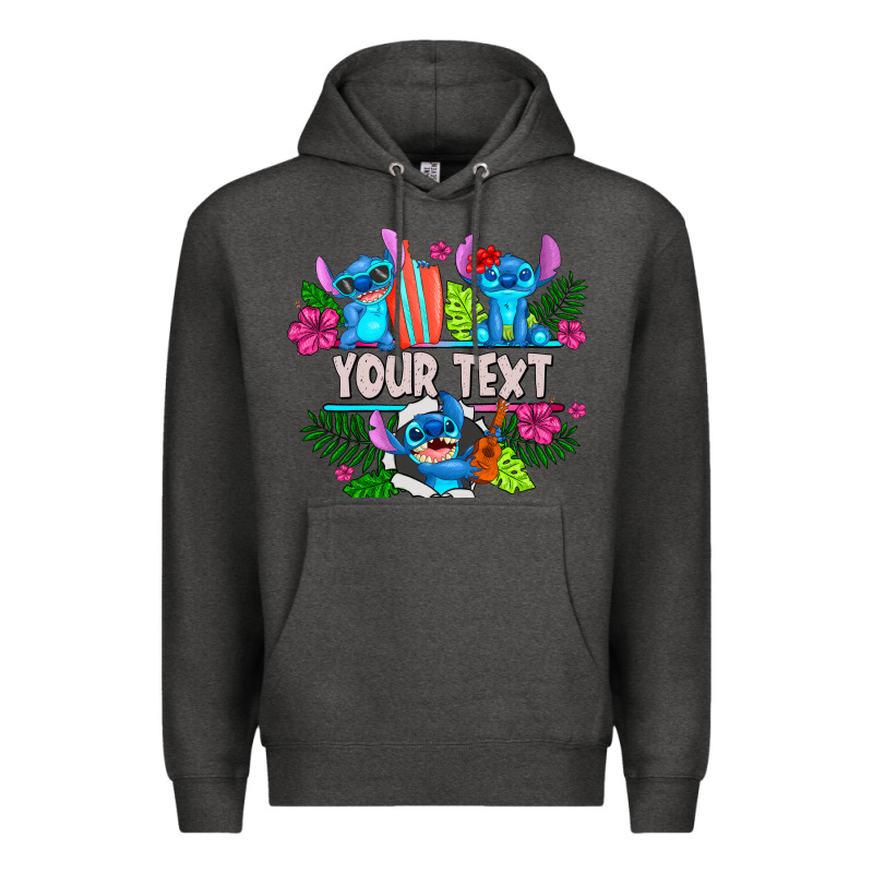 Your Text Stich Premium Hoodie by CowhideDigitalArt | Teevron