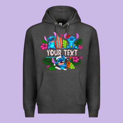 Your Text Stich Premium Hoodie Designed By Cowhidedigitalart