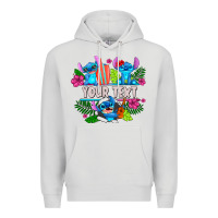 Dove Grey Your Text Stich Premium Hoodie - CowhideDigitalArt