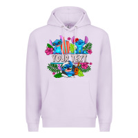 Lilac Your Text Stich Premium Hoodie - CowhideDigitalArt