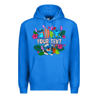 True Royal Your Text Stich Premium Hoodie - CowhideDigitalArt