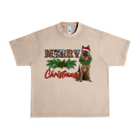 French Oak merry christmas german shepherd Urban Heavy Tee - RanaPortraitStore
