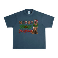 Midnight Navy merry christmas german shepherd Urban Heavy Tee - RanaPortraitStore