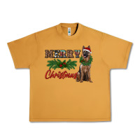 Peanut Butter merry christmas german shepherd Urban Heavy Tee - RanaPortraitStore