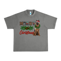 Tornado merry christmas german shepherd Urban Heavy Tee - RanaPortraitStore