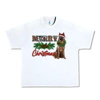 White merry christmas german shepherd Urban Heavy Tee - RanaPortraitStore