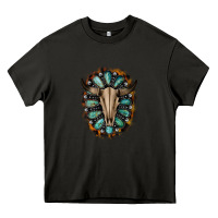 Asphalt Western Gemstone Bull Skull Heavy Core Tee - Bettercallsaul