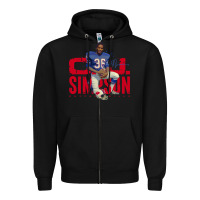 Black O.J. Simpson Zipper Hoodie - trangStudio