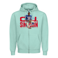 Seafoam O.J. Simpson Zipper Hoodie - trangStudio