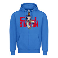 True Royal O.J. Simpson Zipper Hoodie - trangStudio