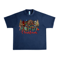 Navy howdy christmas Urban Heavy Tee - CowGirlArtShop