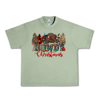 Oil Green howdy christmas Urban Heavy Tee - CowGirlArtShop