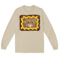 Mushroom Baby Cow Leopard Sunflowers Long Sleeve Tee - CowCowDesign