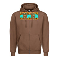 Chestnut Thankful mama mama mama Zipper Hoodie - Artiststas