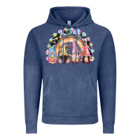 Vintage Denim Easter Day rainbow gnomes Vintage Hoodie - CowGirlArtShop