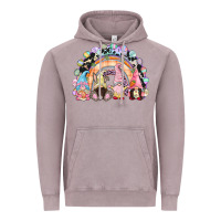 Vintage Zinc Easter Day rainbow gnomes Vintage Hoodie - CowGirlArtShop