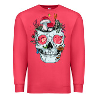 Cardinal halloween skull collector mushrooms flowers and butterflies sweatshirt Premium Sweatshirt - trangStudio